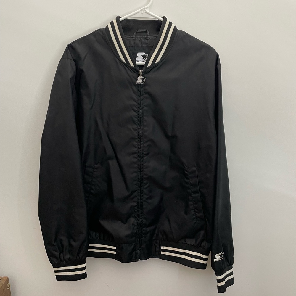 Starter Black Label Jacket with Striped Accents